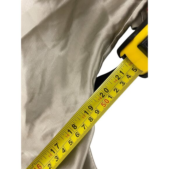 Zara Womens Satin Effect Blazer Jacket Belted XS Stone Limited Ed 8404/676 NWT - Picture 14 of 16